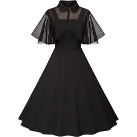 1950s Dresses for Women Vintage Goth Swing Cocktail Dress