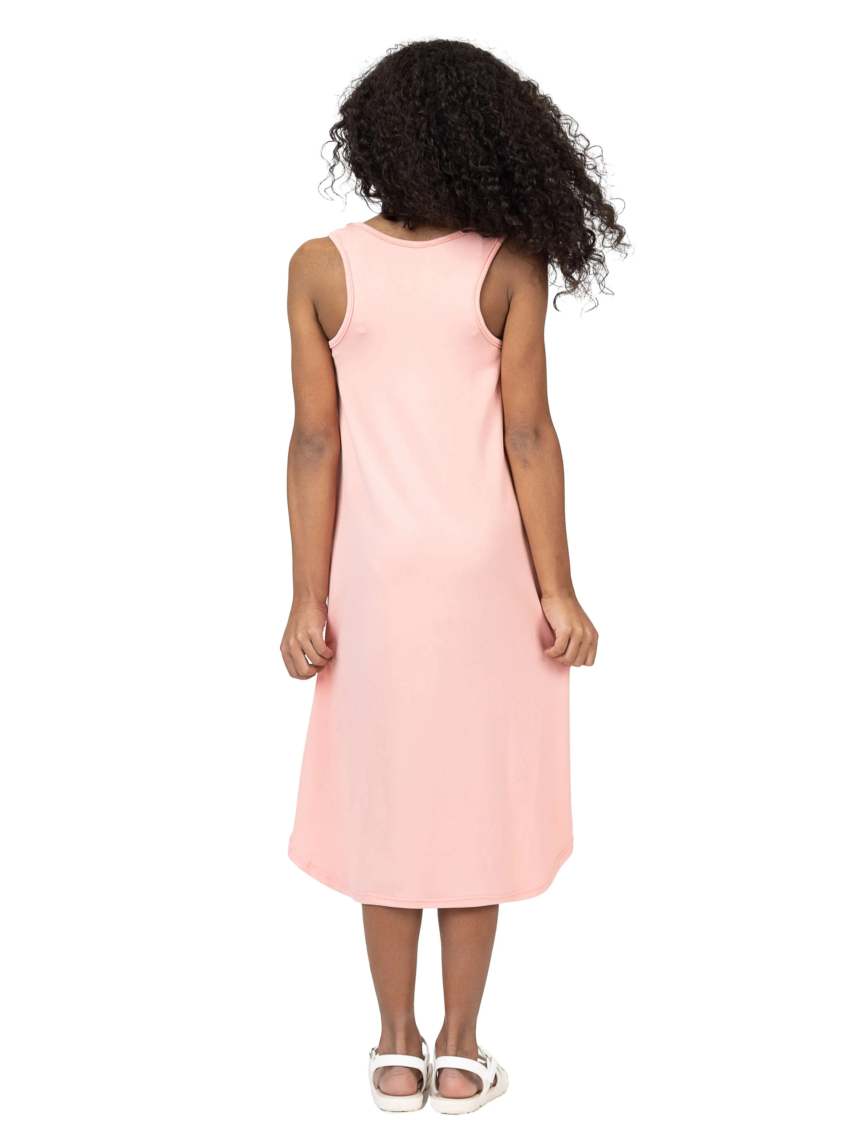 24sevenkid Girls High Low Sleeveless Pocket Dress