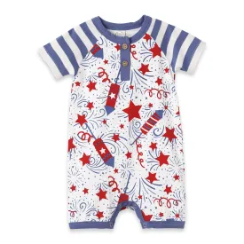 4th Of July Henley Shortie Romper