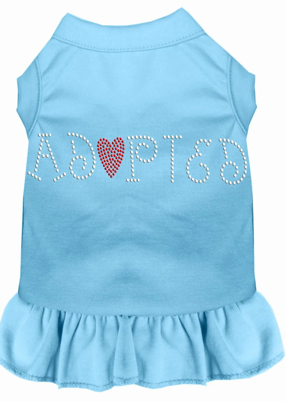 Adopted Rhinestone Dress Baby Blue Xs (8)