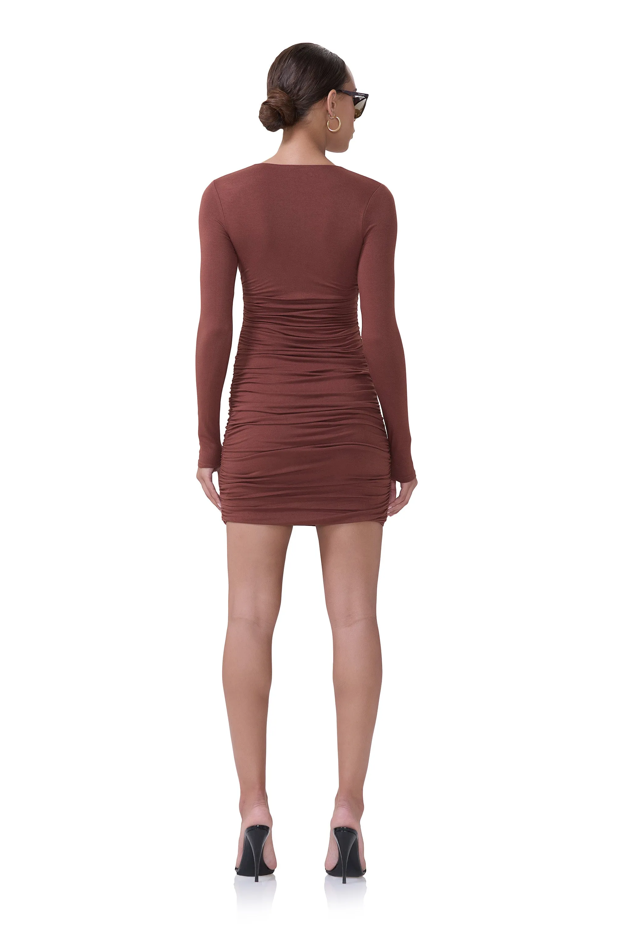 Afton Mini Dress - Cocoa