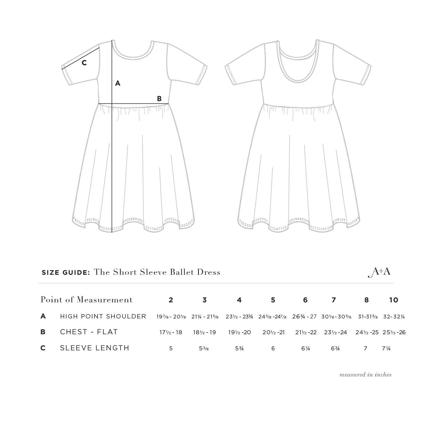 Alice   Ames - Short Sleeve Ballet Dress -  Herbal Study