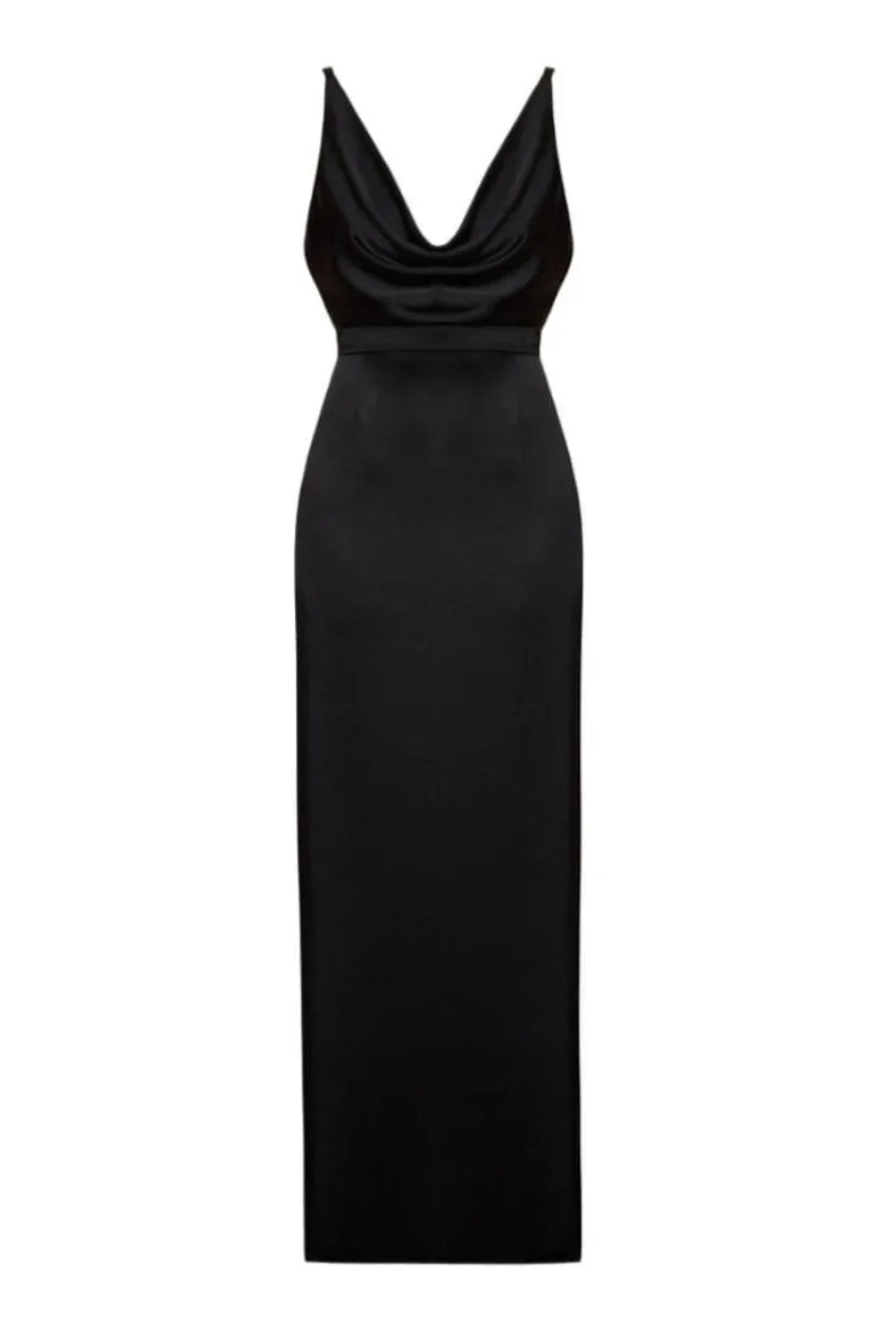 AMILA BLACK MAXI DRESS