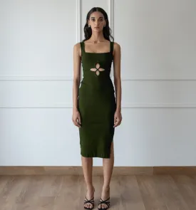 Andrea Dress - Olive Green