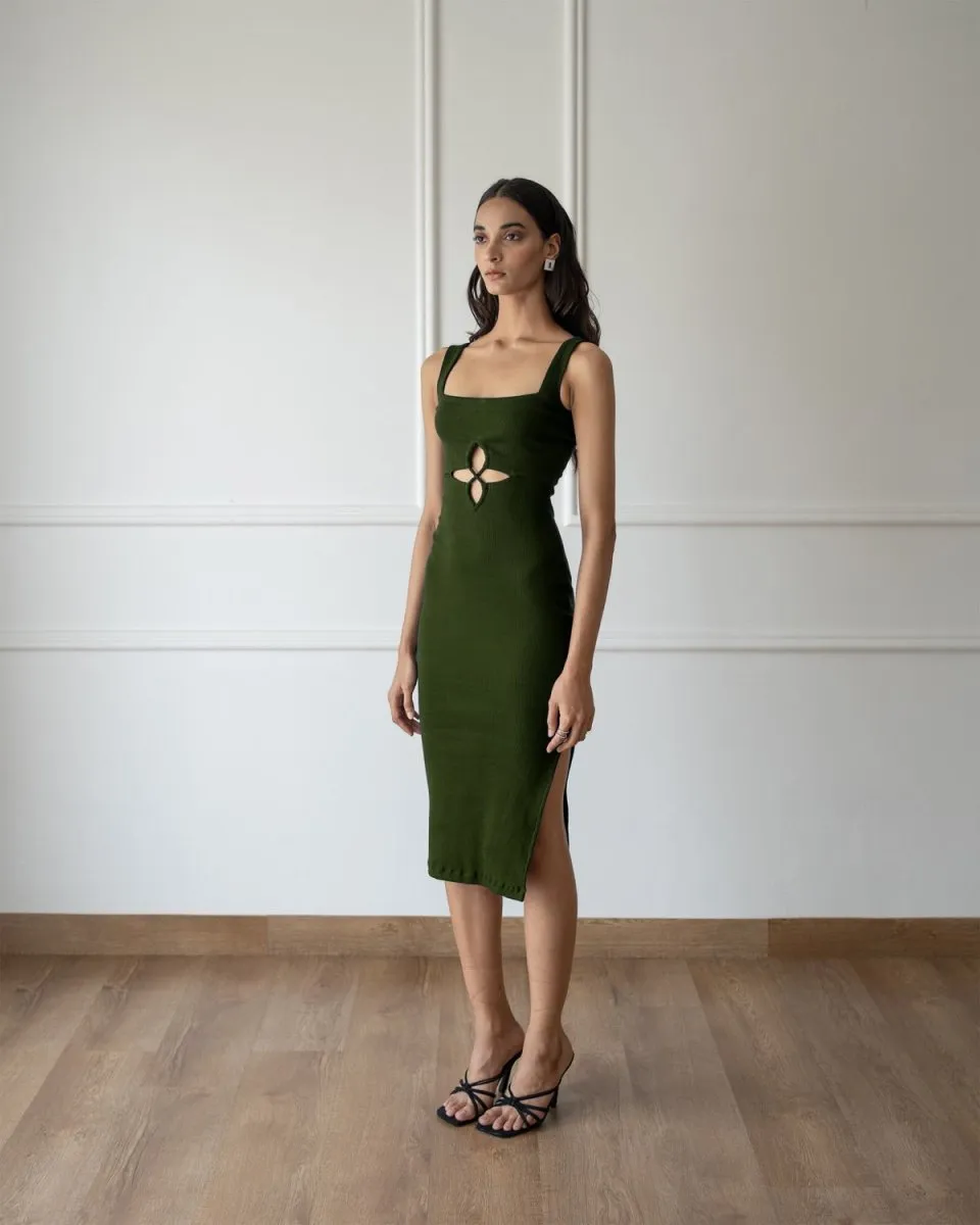 Andrea Dress - Olive Green