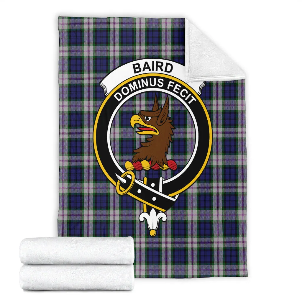 Baird Dress Tartan Blanket with Family Crest