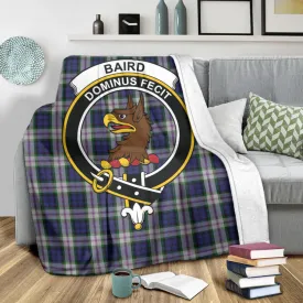 Baird Dress Tartan Blanket with Family Crest