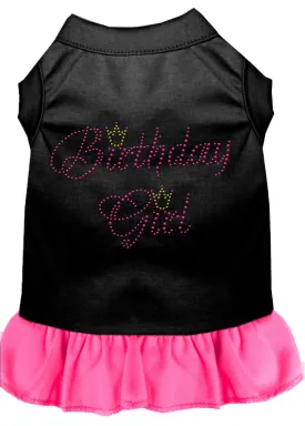 Birthday Girl Rhinestone Dress Black With Bright Pink Med (12)