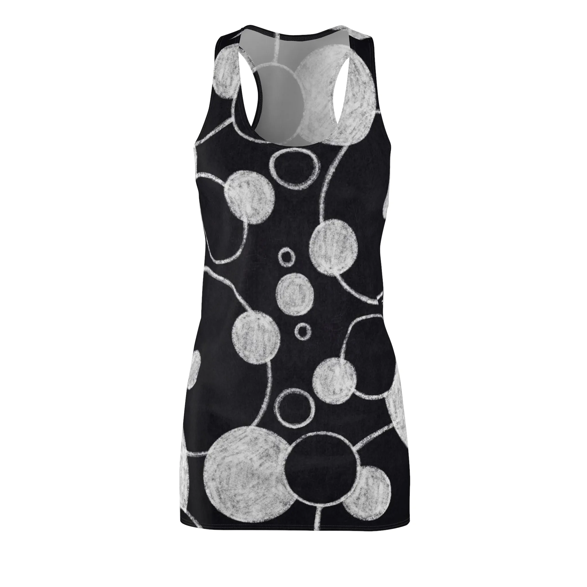 Black Dots - Inovax Women's Cut & Sew Racerback Dress