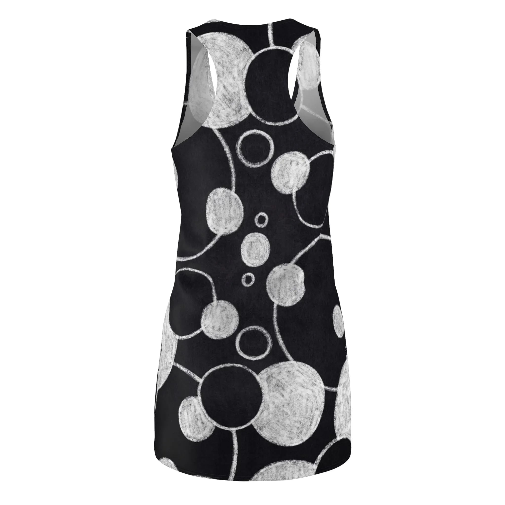 Black Dots - Inovax Women's Cut & Sew Racerback Dress