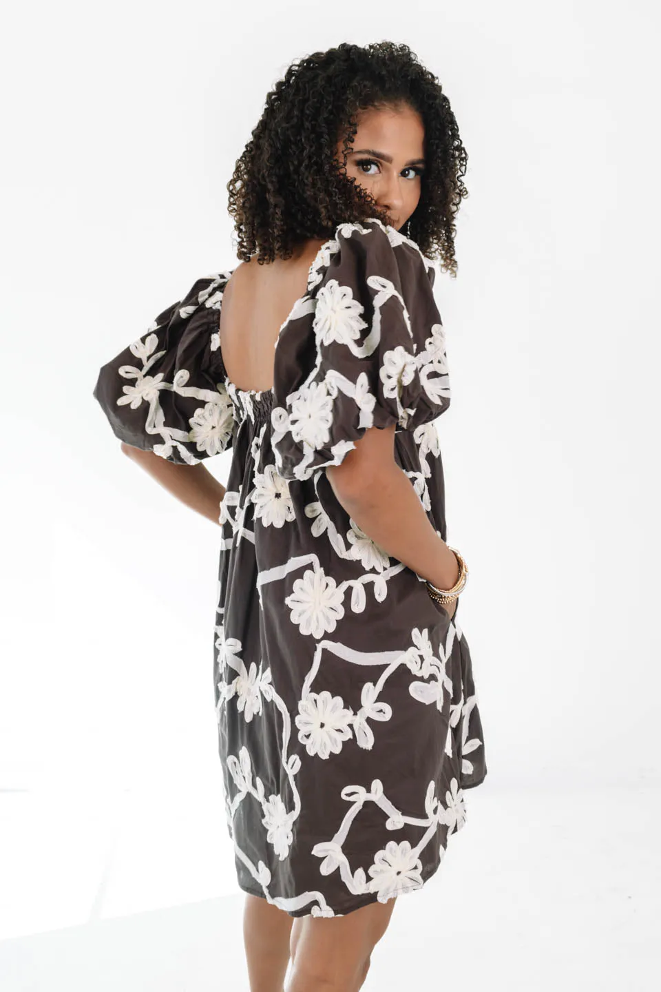 Botanical Babe Dress - Brown