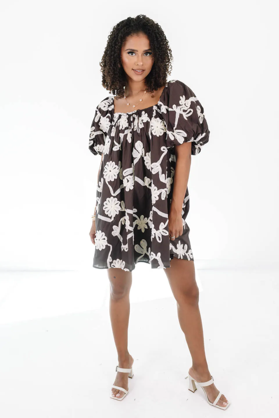 Botanical Babe Dress - Brown