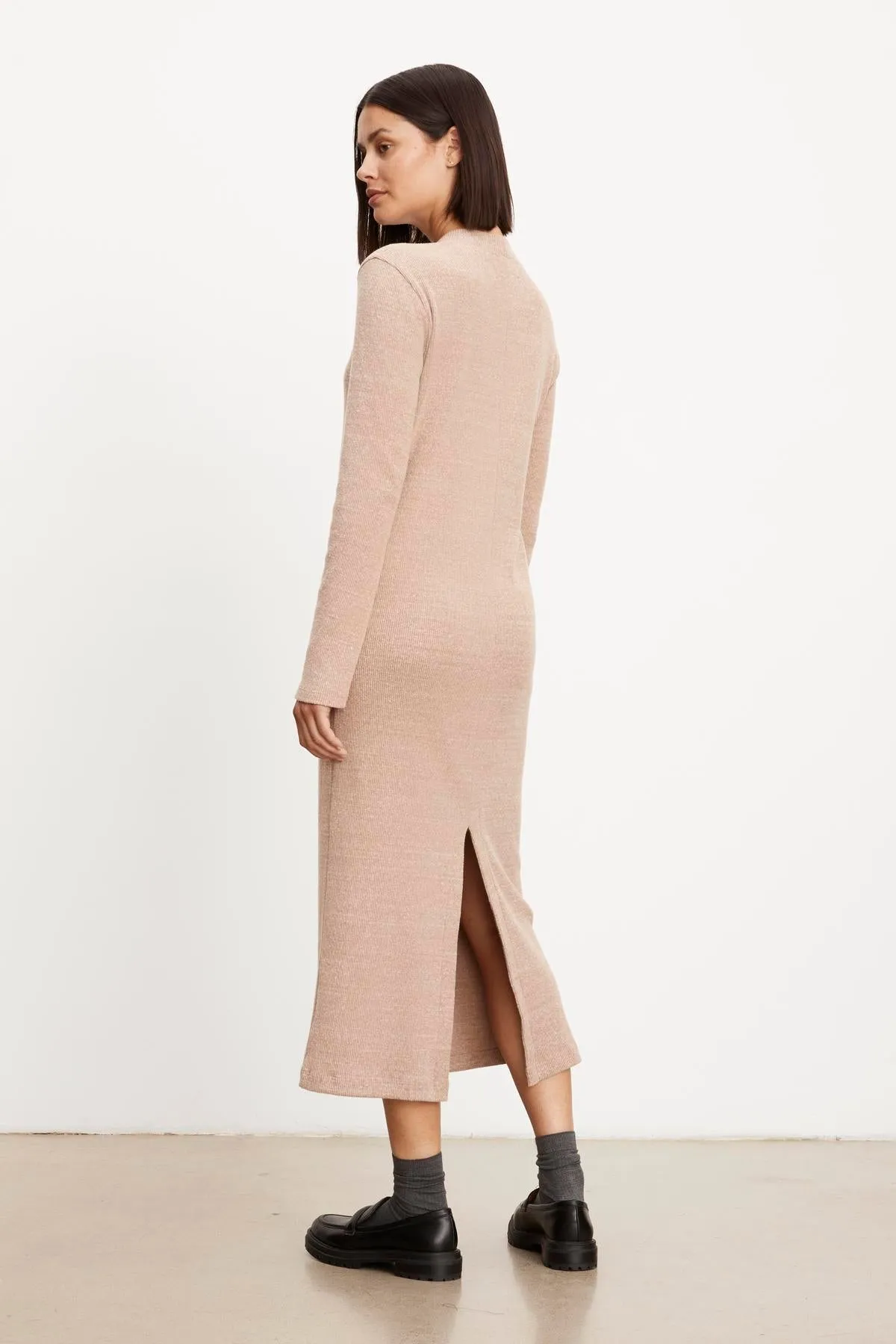 BRAY BRUSHED RIB DRESS