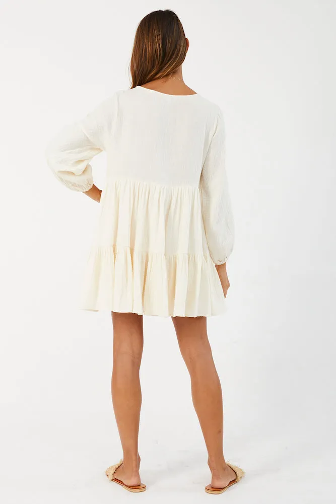 Comfortable Silence Dress Beige