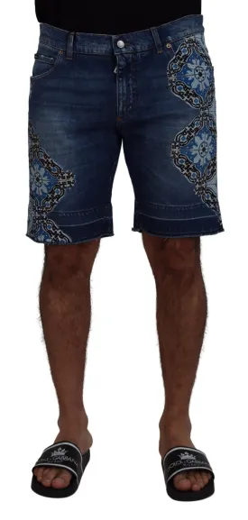 Dolce & Gabbana Elegant Slim Fit Denim Shorts