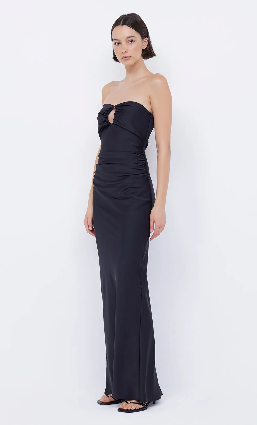 EMILIA STRAPLESS DRESS - BLACK