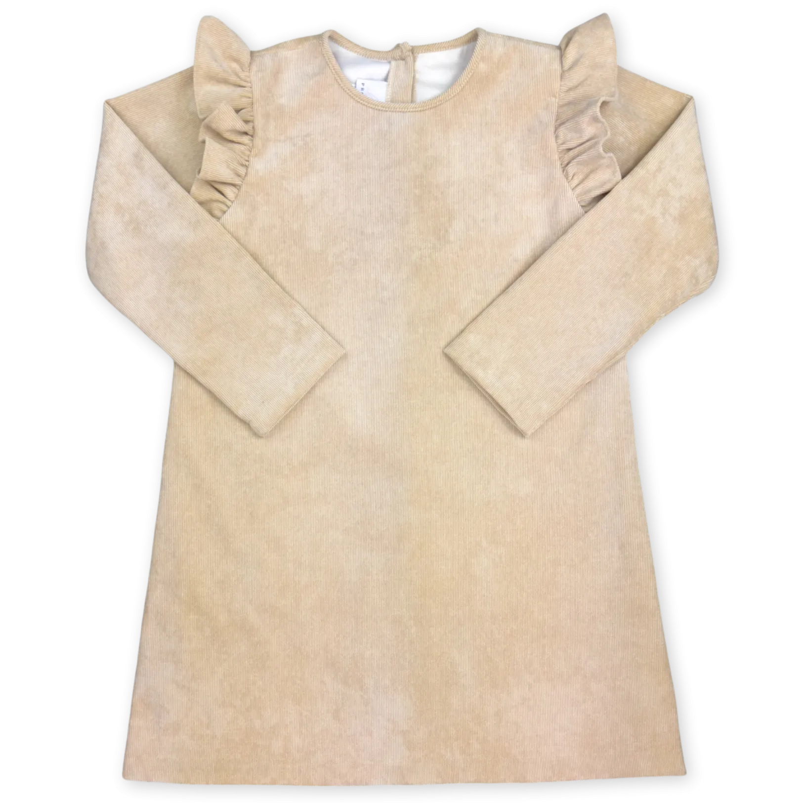 Evelyn Dress Long Sleeve - Alexandria Khaki Cord