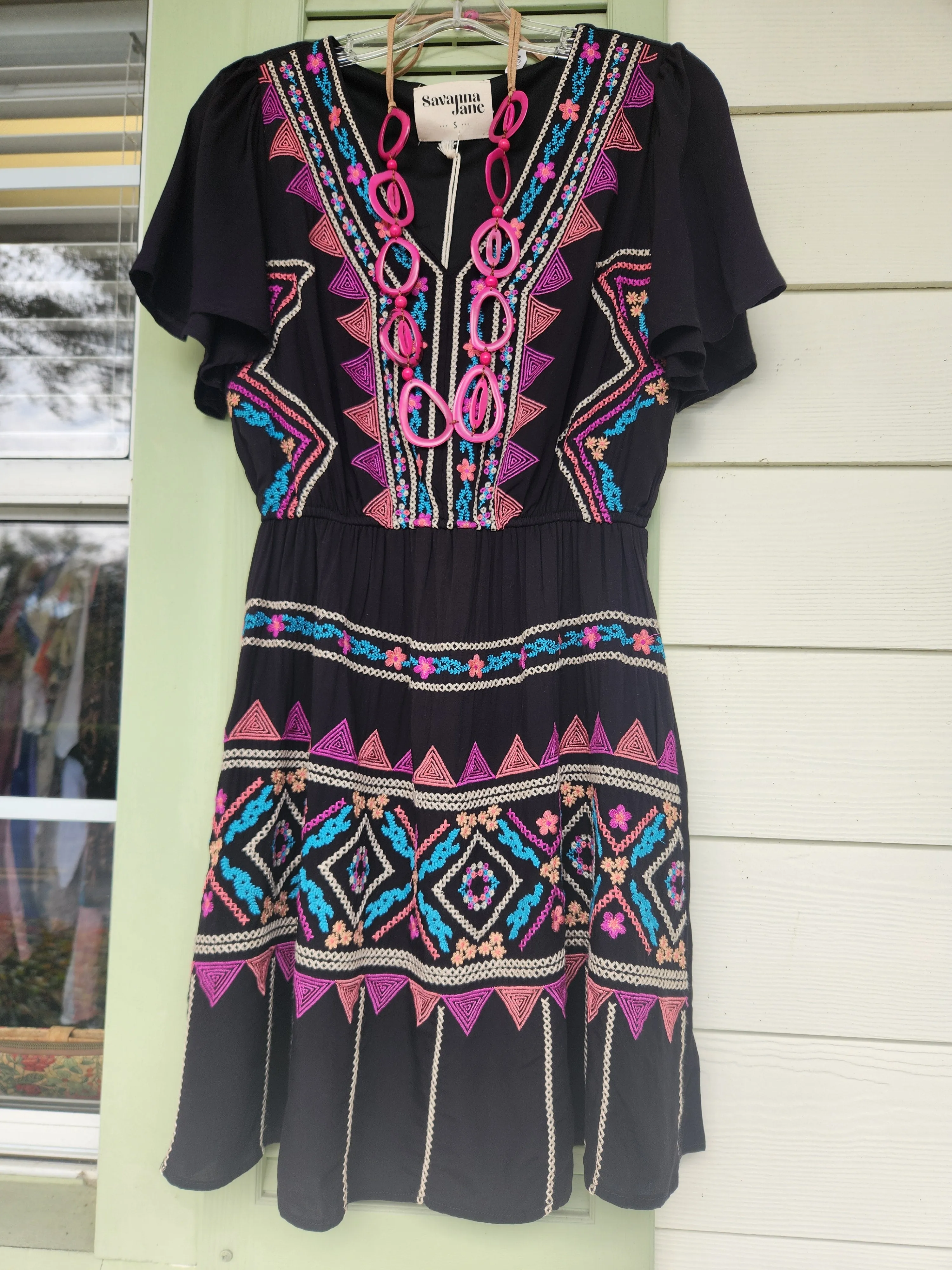 Flattering Embroidered Dress