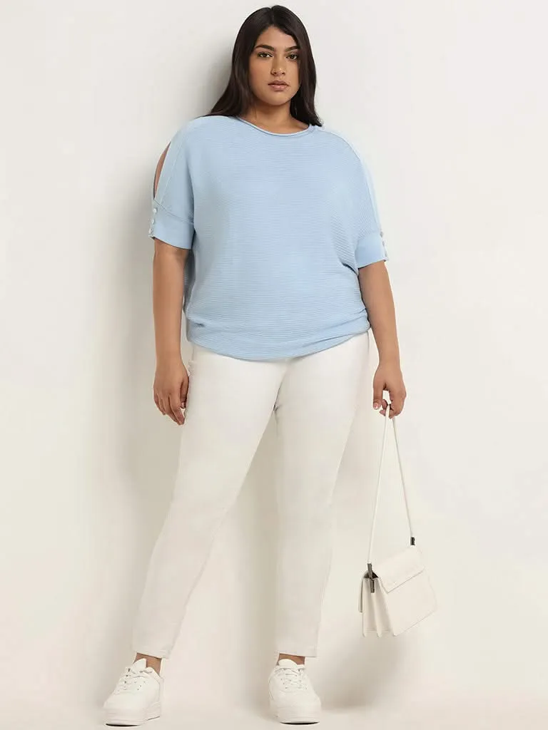 Gia Light Blue Knitted Sweater