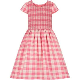 Holly Hastie Bonnie Pink Plaid Girls Party Dress