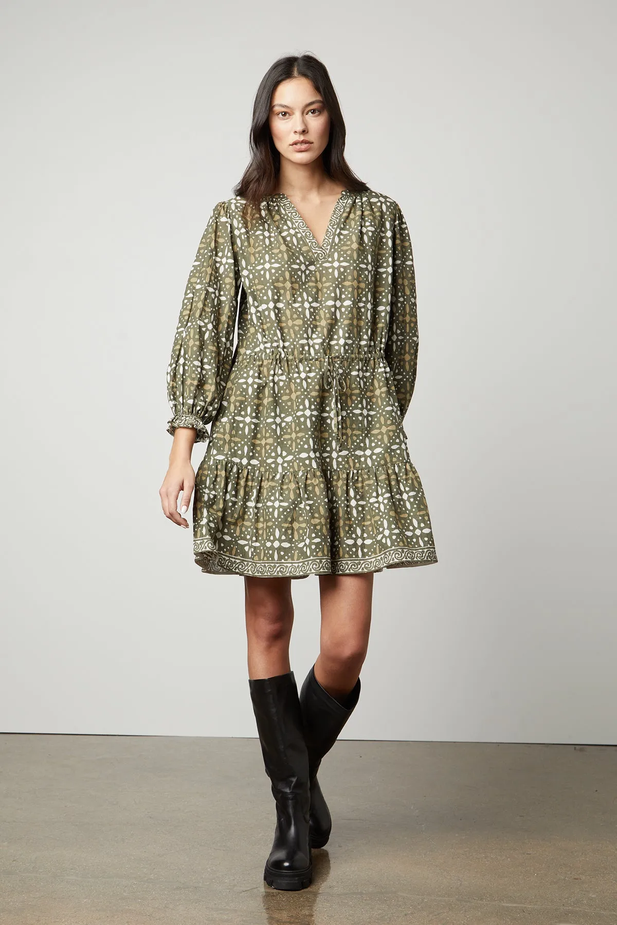 KATARINA PRINTED BOHO DRESS