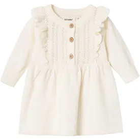 Lil'Atelier Coconut Milk Nina Kim Knit Dress