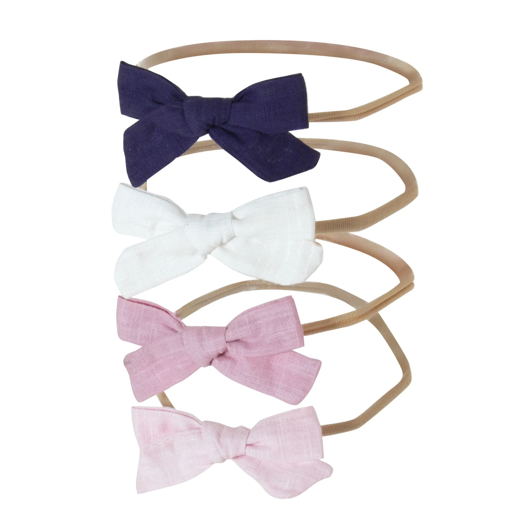 Linen Shoelace Bow Headband