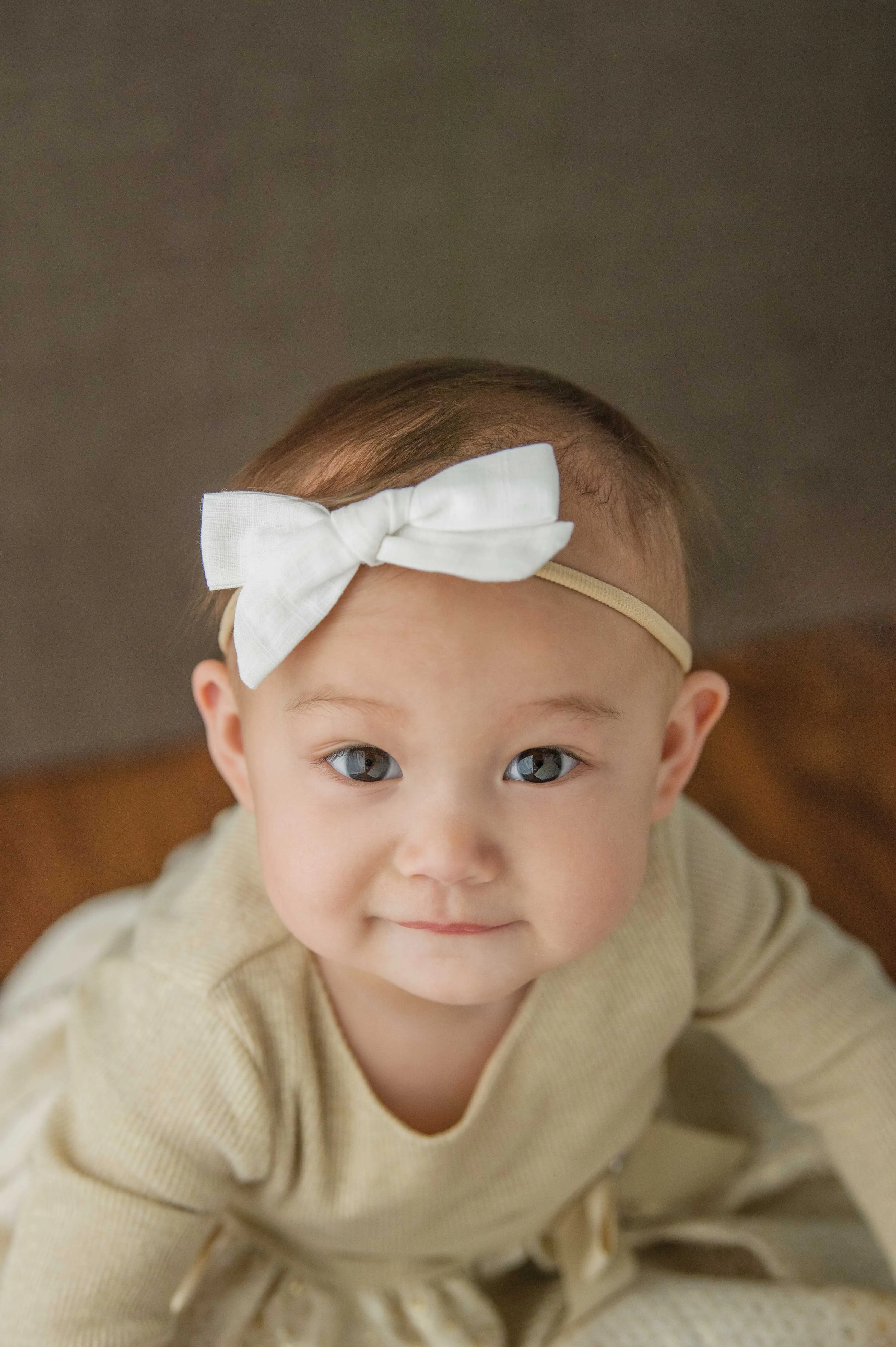 Linen Shoelace Bow Headband