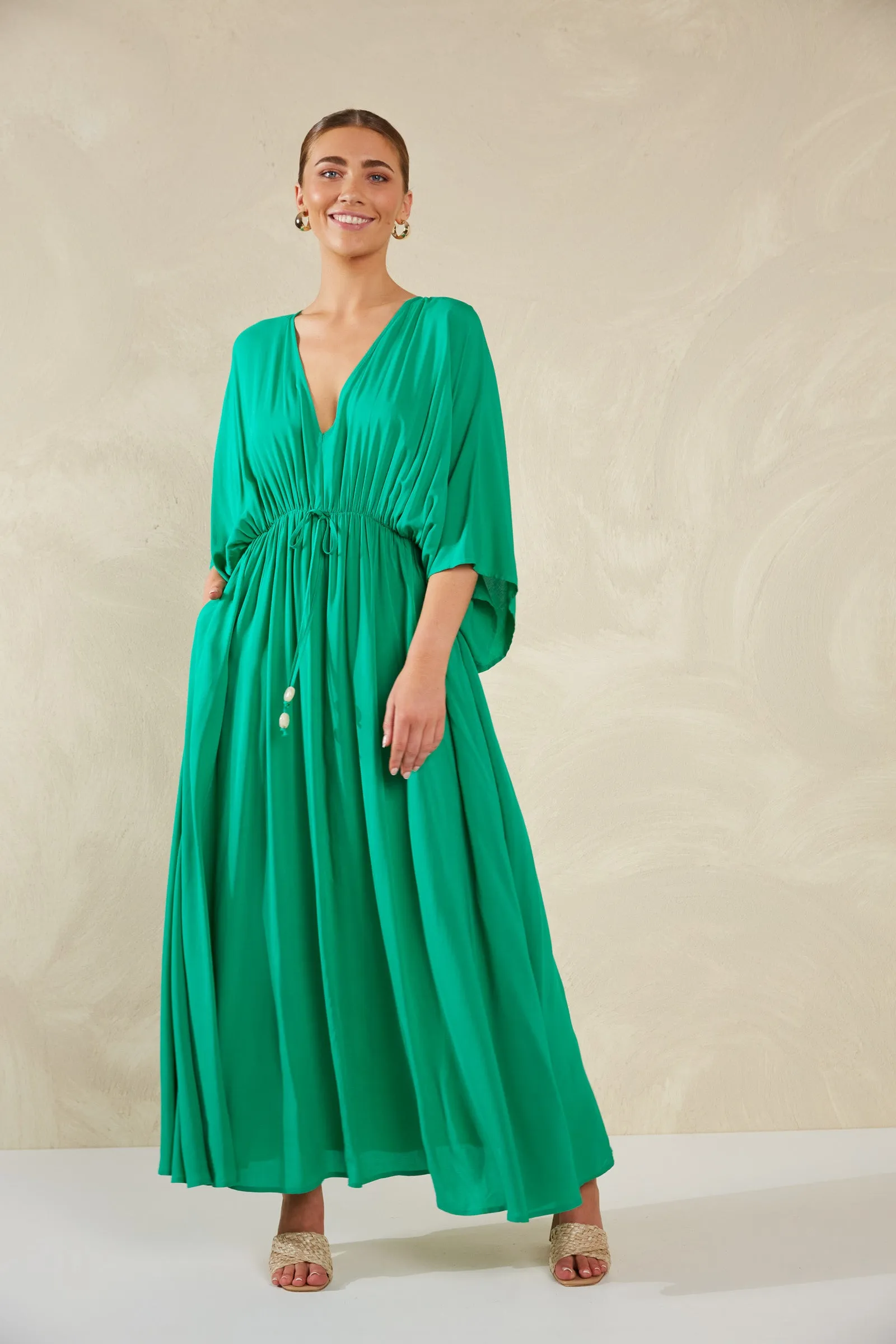 Lipari Tie Maxi Dress