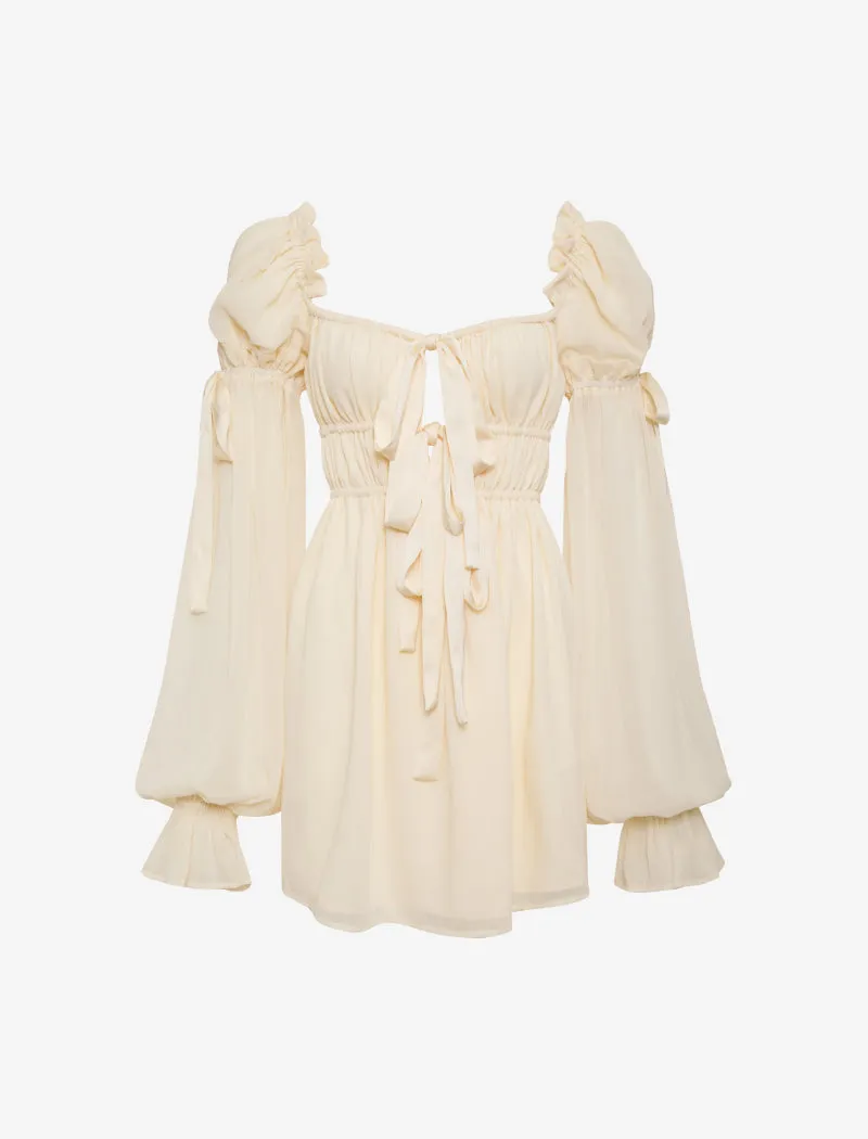 Macbeth Mini Dress | Cream