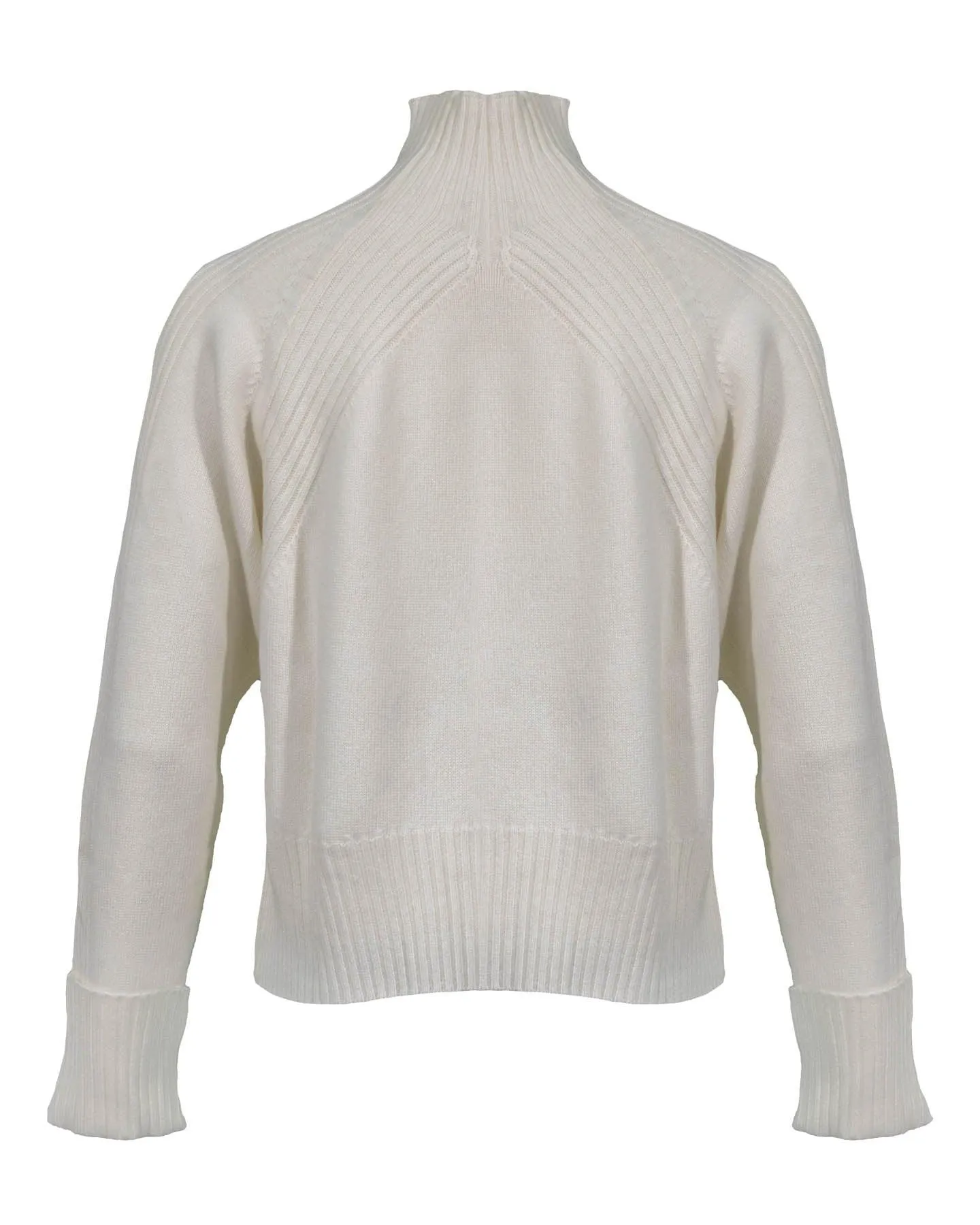 Mock Neck Wool Cashmere Sweater