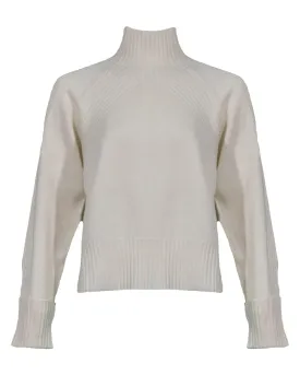 Mock Neck Wool Cashmere Sweater