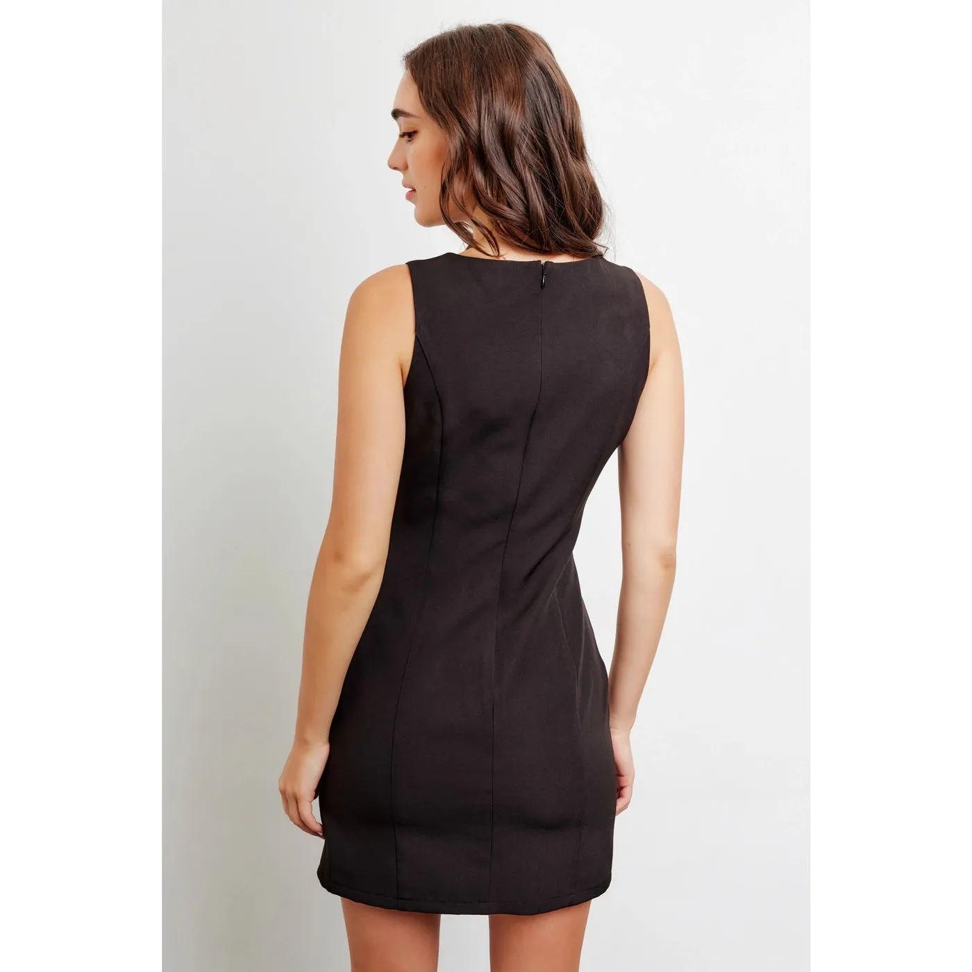 Pamela Bodycon Mini Dress Bow Dress