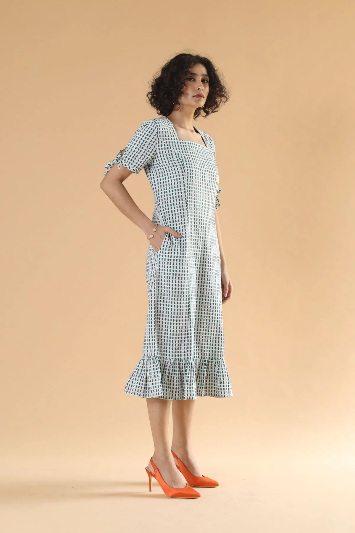 Pure Cotton Classic Checkered Dress