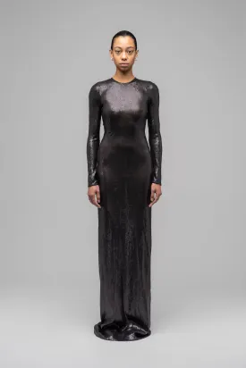 "IRENE" SEQUINNED EVENING DRESS