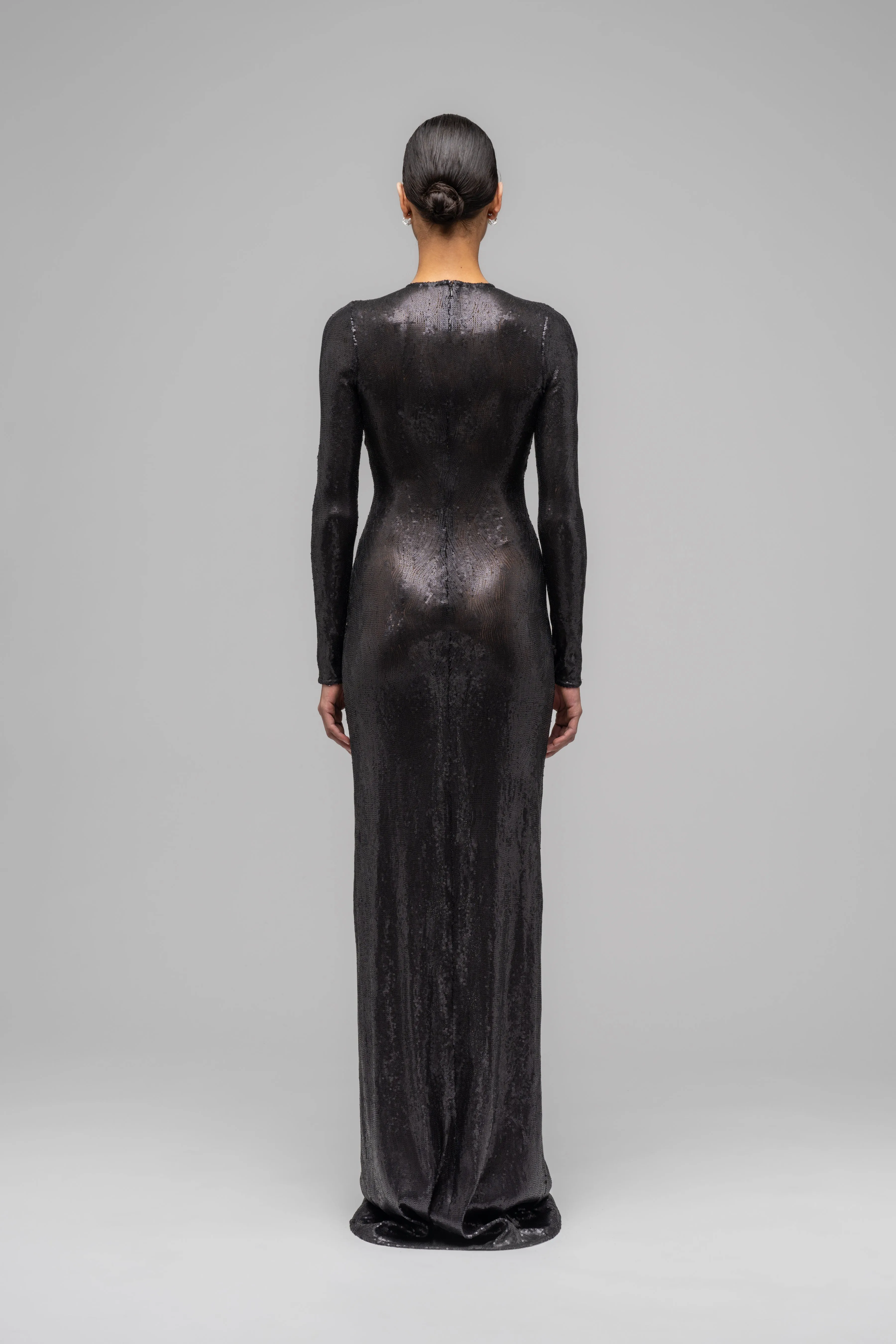 "IRENE" SEQUINNED EVENING DRESS