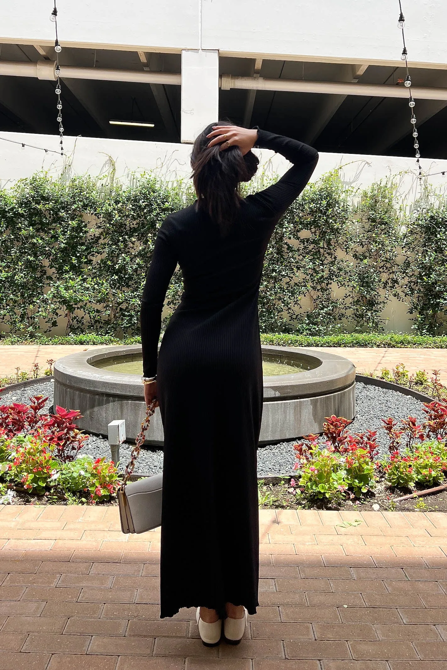 ROWAN LONG SLEEVE MAXI DRESS / BLACK