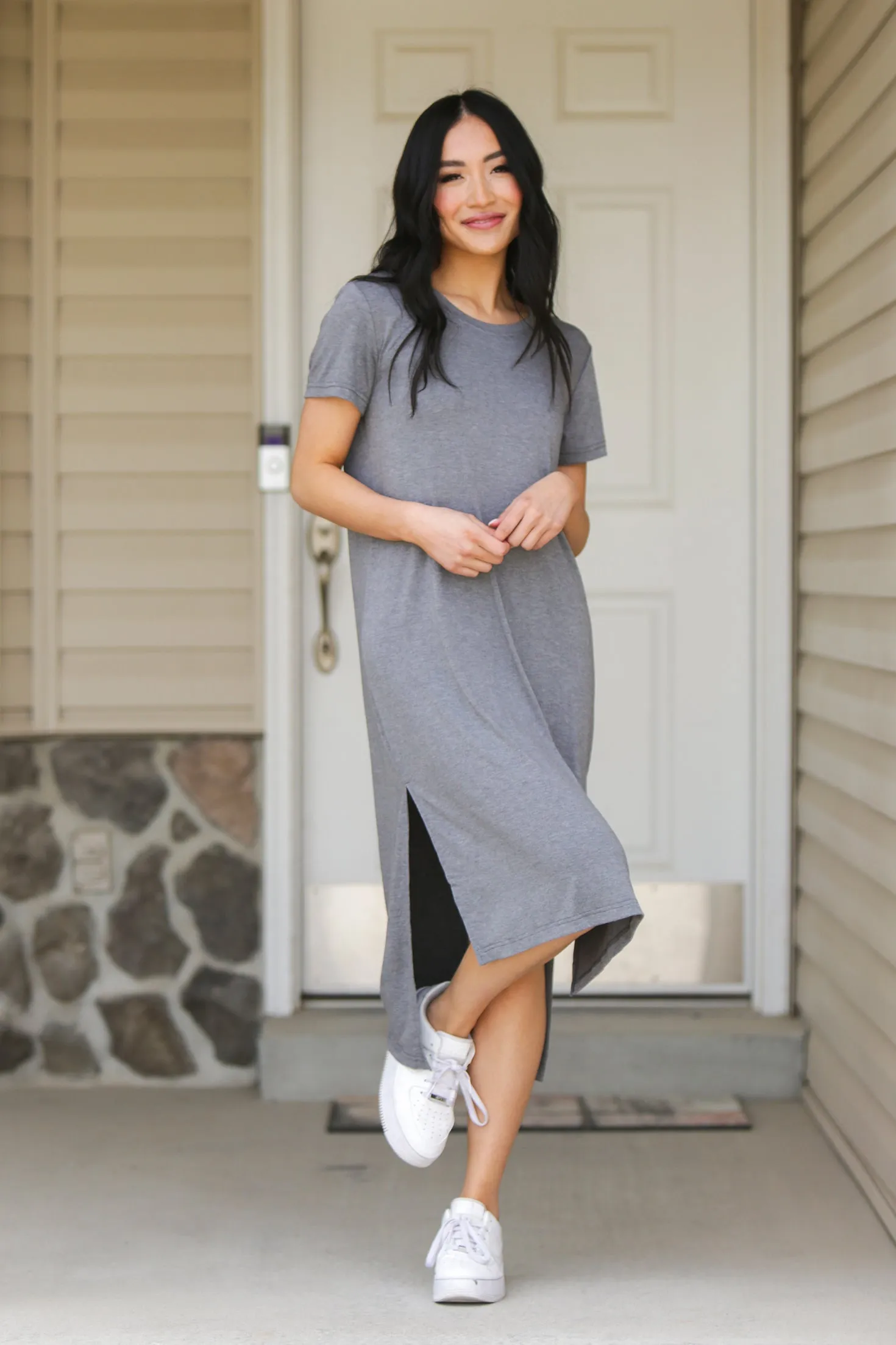 Split Hem T-Shirt Dress