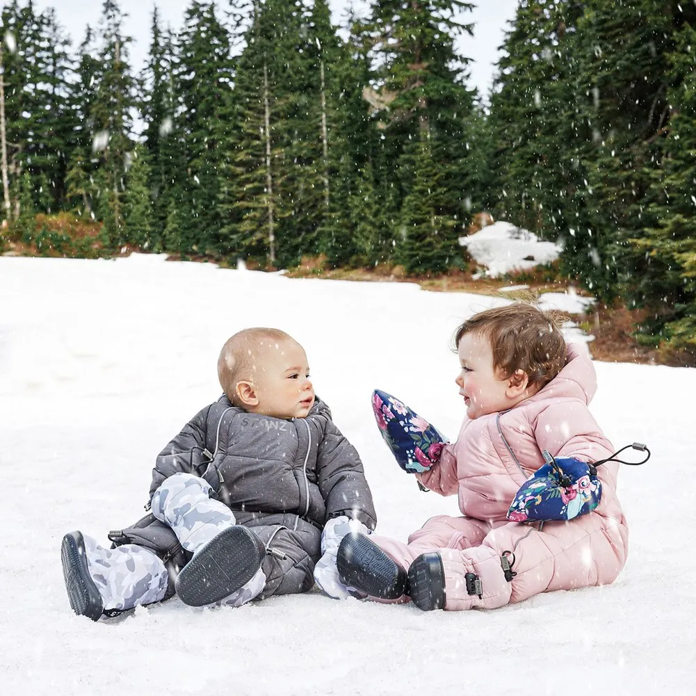 Stonz Puffer Snow Suit - Heather Grey (6-12 Months)