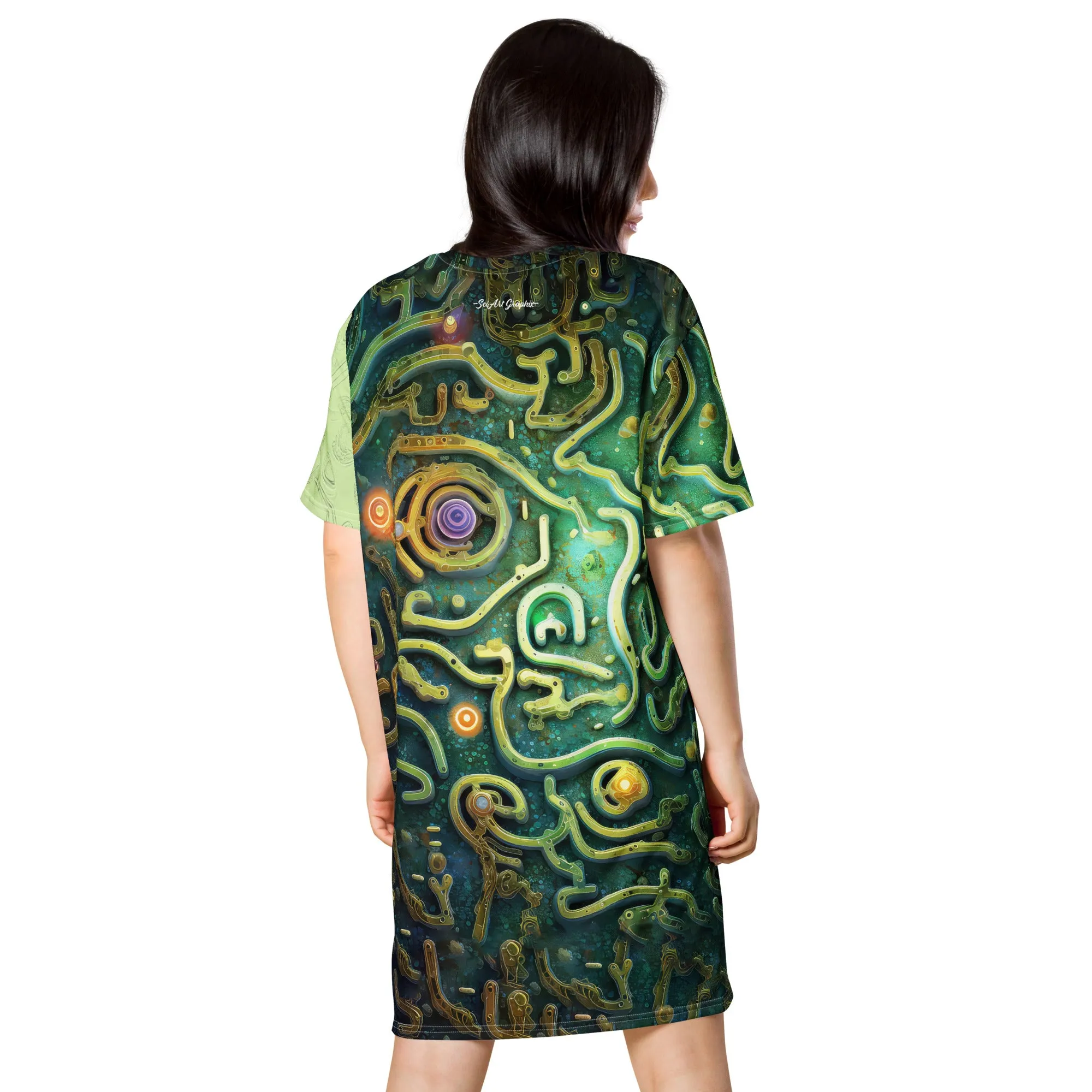 T-Shirt Dress Cellular Maze