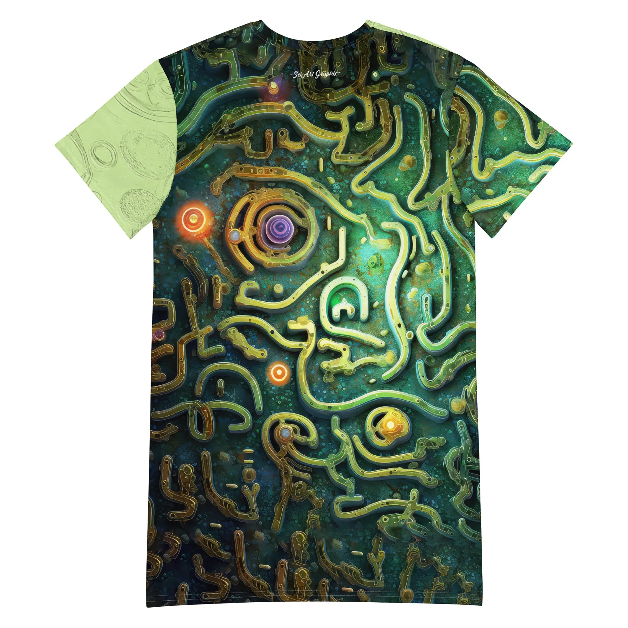 T-Shirt Dress Cellular Maze