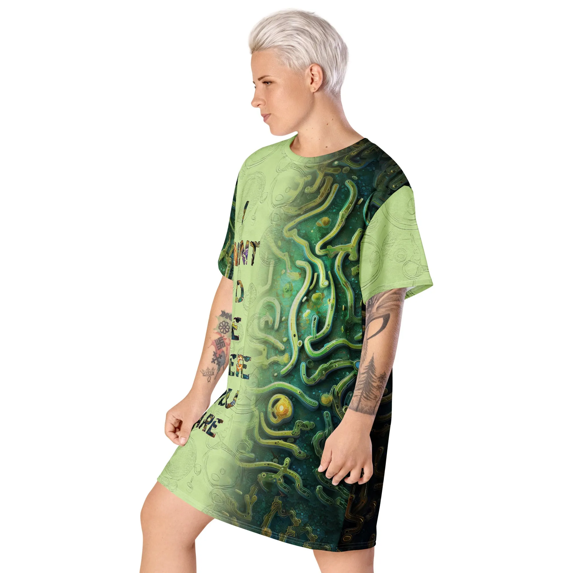 T-Shirt Dress Cellular Maze