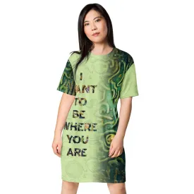 T-Shirt Dress Cellular Maze