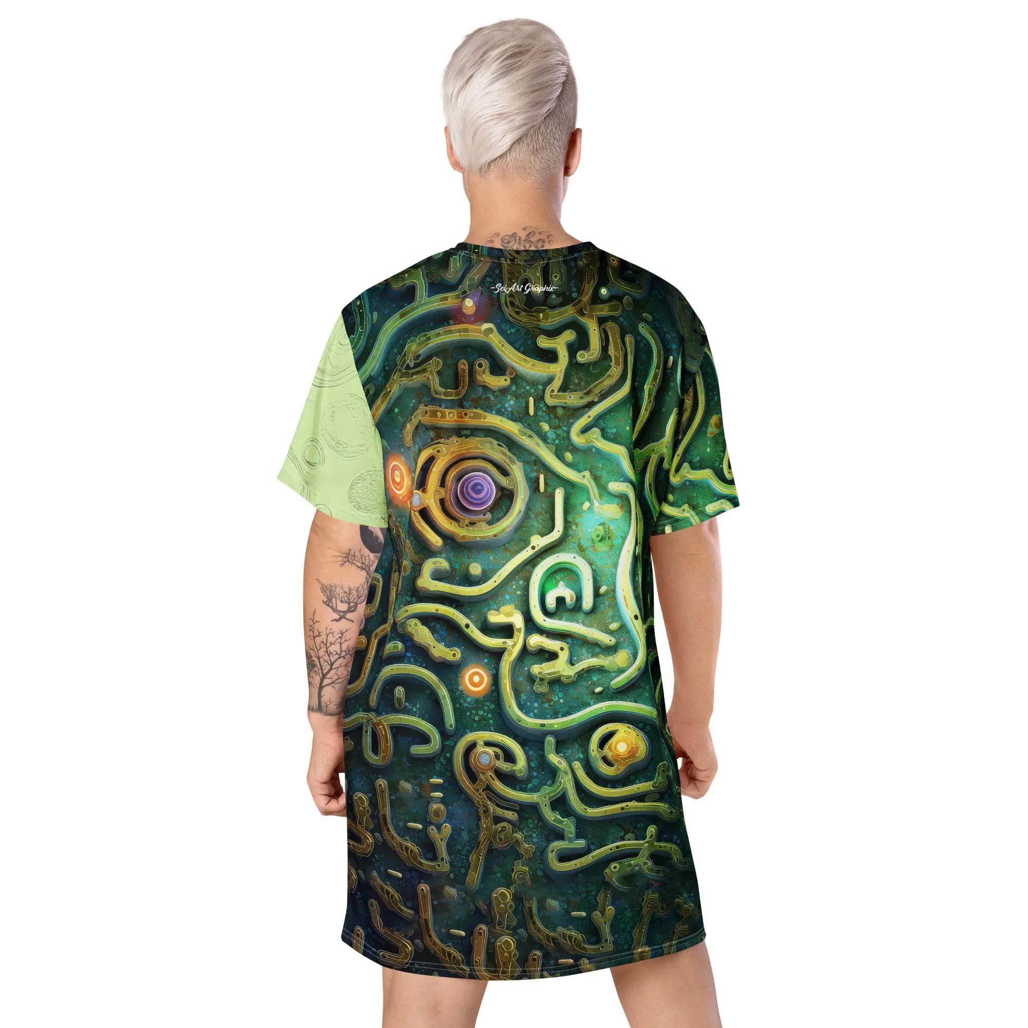 T-Shirt Dress Cellular Maze