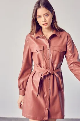 Talk Vegan To Me Belted Dress