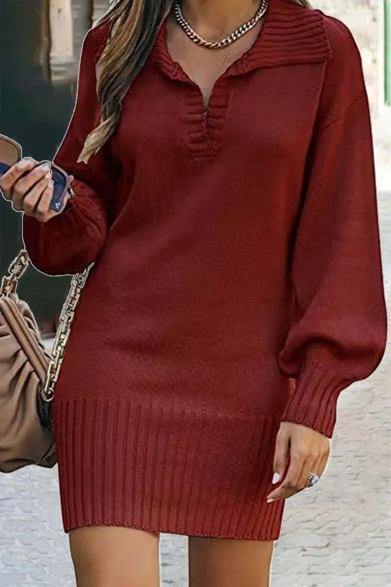 Tavern Nights Polo Sweater Dress