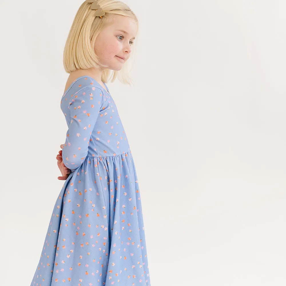 The Ballet Dress in Blue Anee Floral