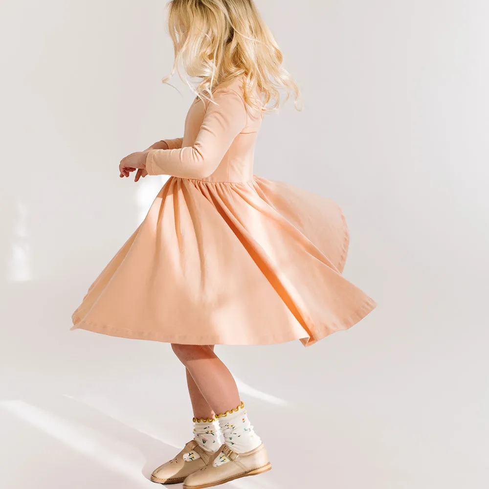 The Ballet Dress in Peach Nougat