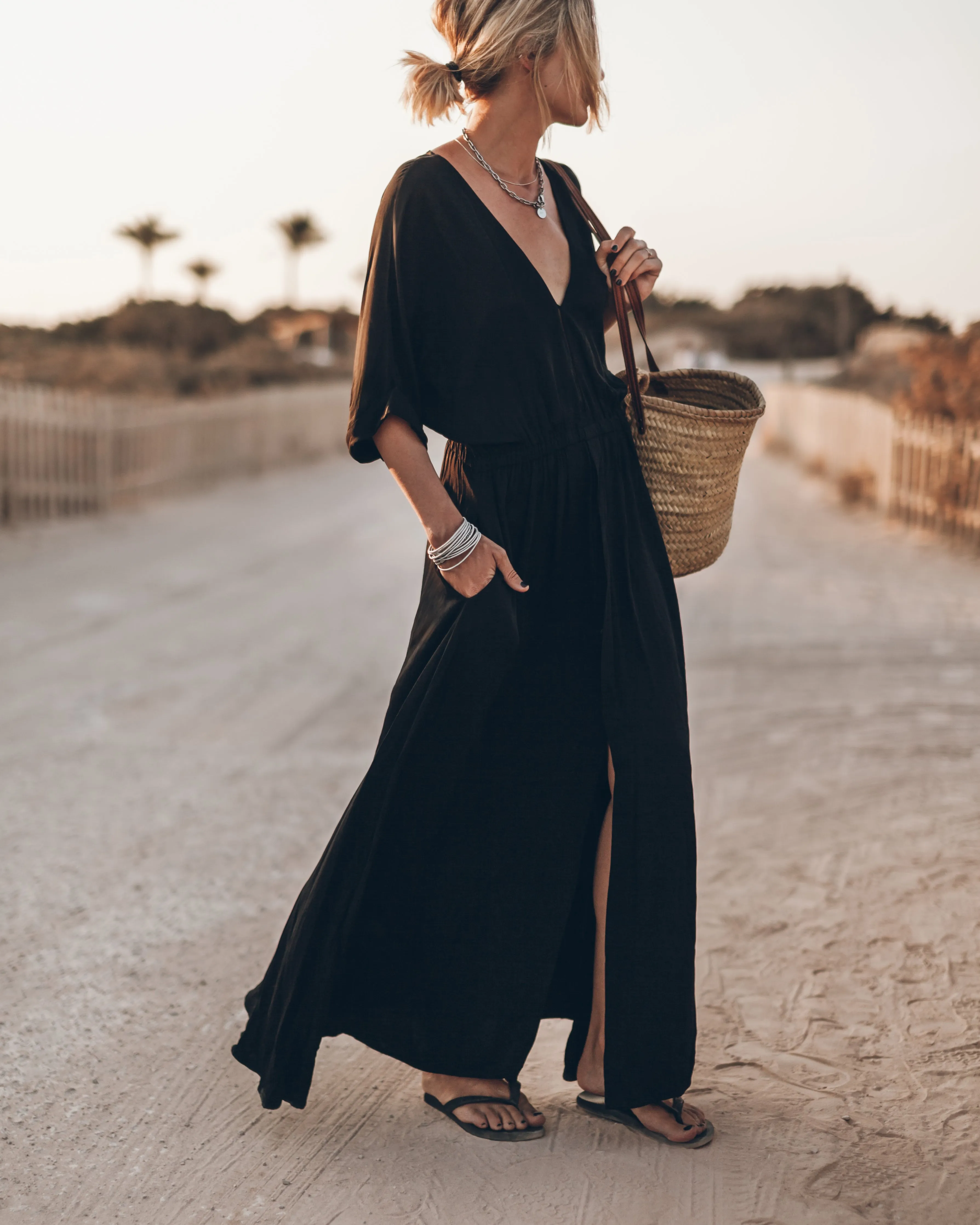 The Black Long Chill Dress