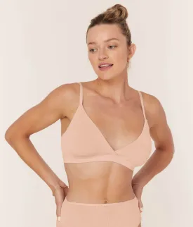 The Triangle Bralette - Cloud - Blush